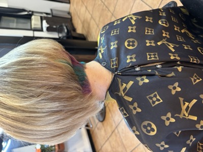 Hair styling work 10