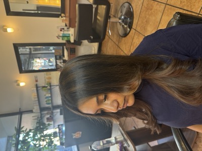 Hair styling work 12